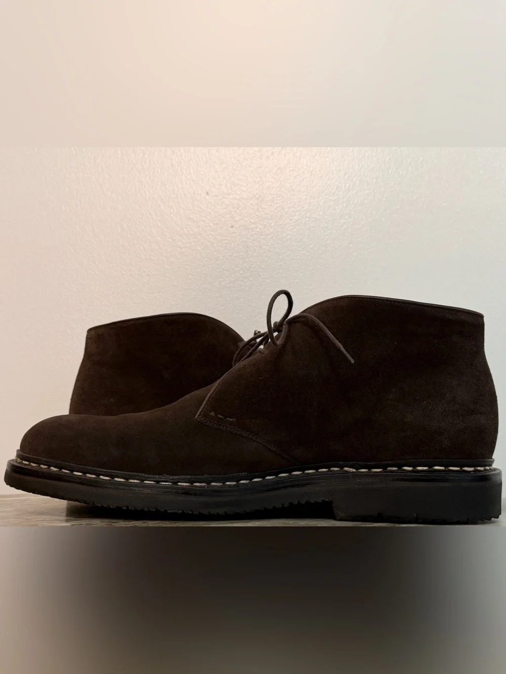 Heschung GENET Chukka Desert Boots Brown Suede Sz 9.5 / 11 US Lace Up Ankle